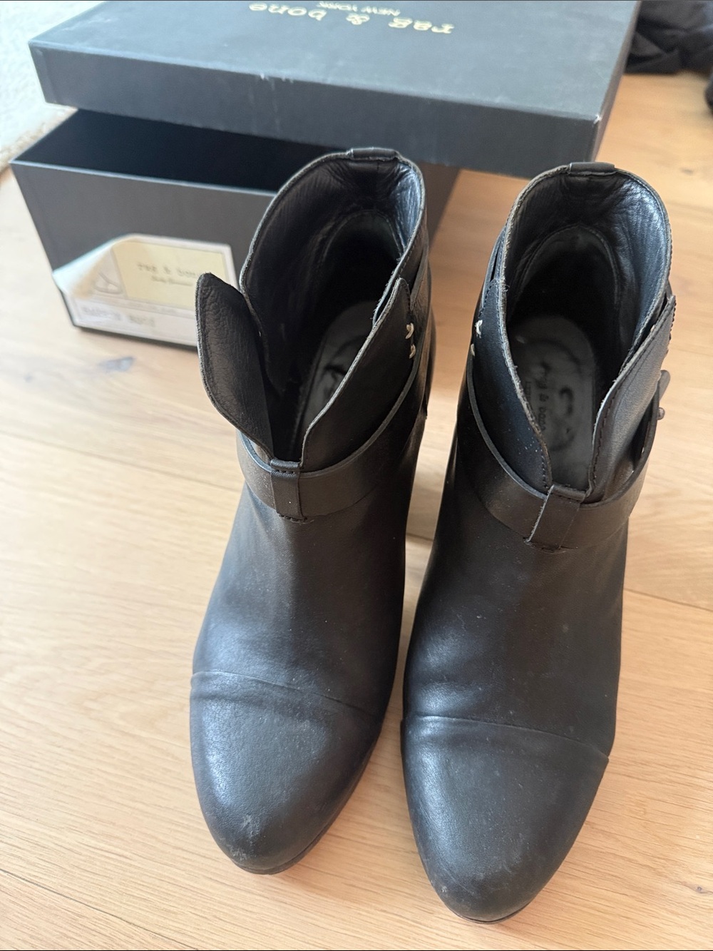 rag & bone black harrow boot - Picture 4 of 5